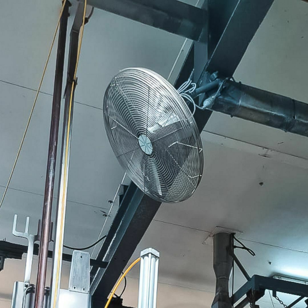 Stainless Steel Wall Mount Air Circulator | Industrial Wall Fan