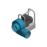 Portable Blower Extractor Angle Solid View