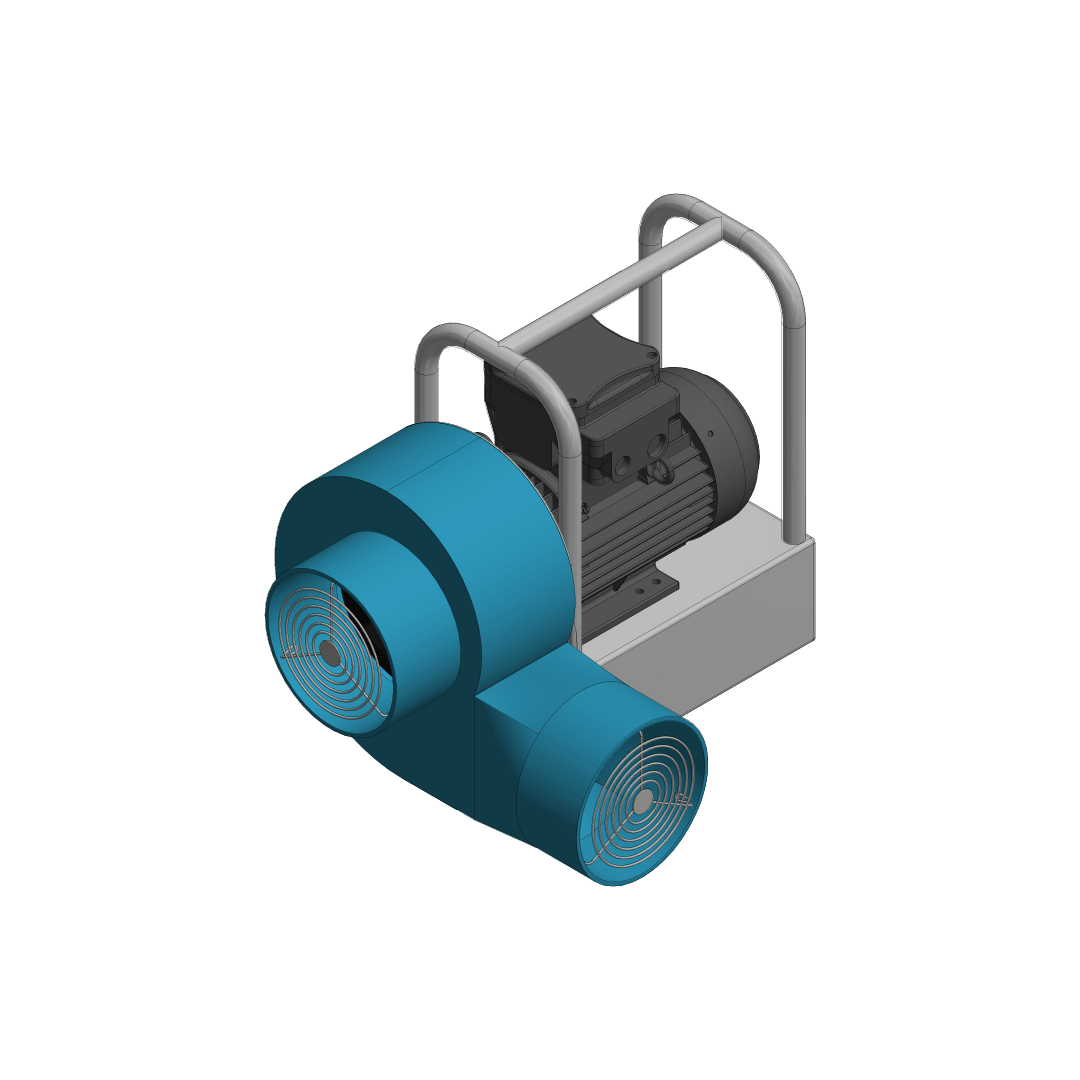 Portable Blower Extractor Angle Solid View