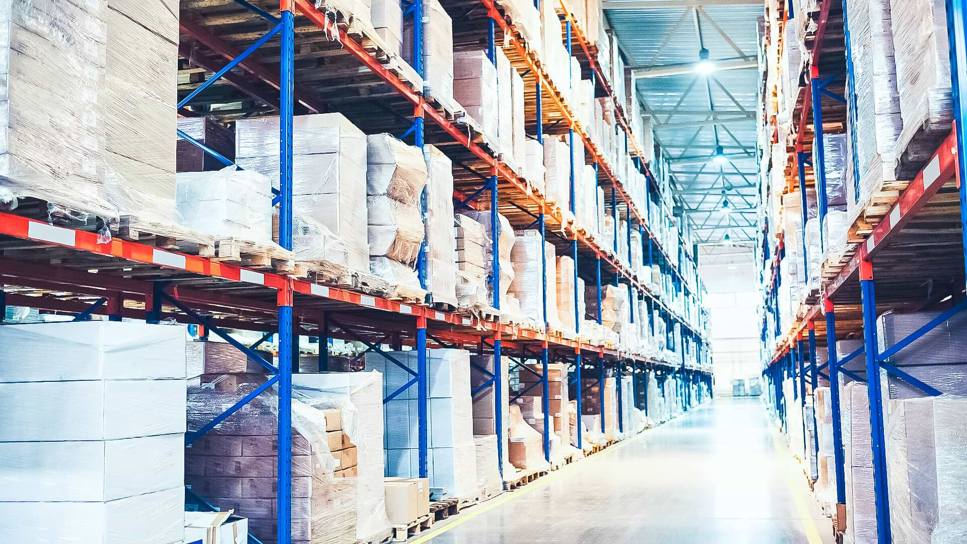 Packages Being Stored in a Warehouse